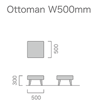 Ottoman W500mm